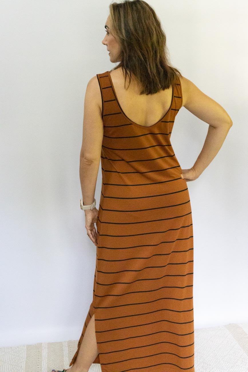 Black & Brown Sheath Dress