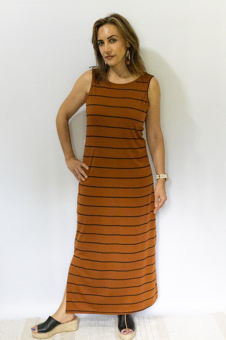 Black & Brown Sheath Dress