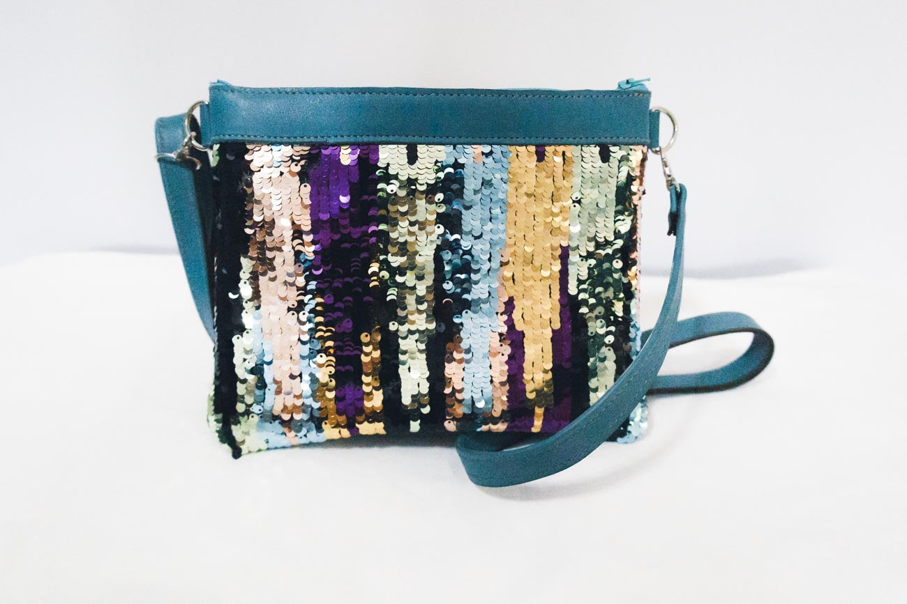 Aqua Dazzle Handbag
