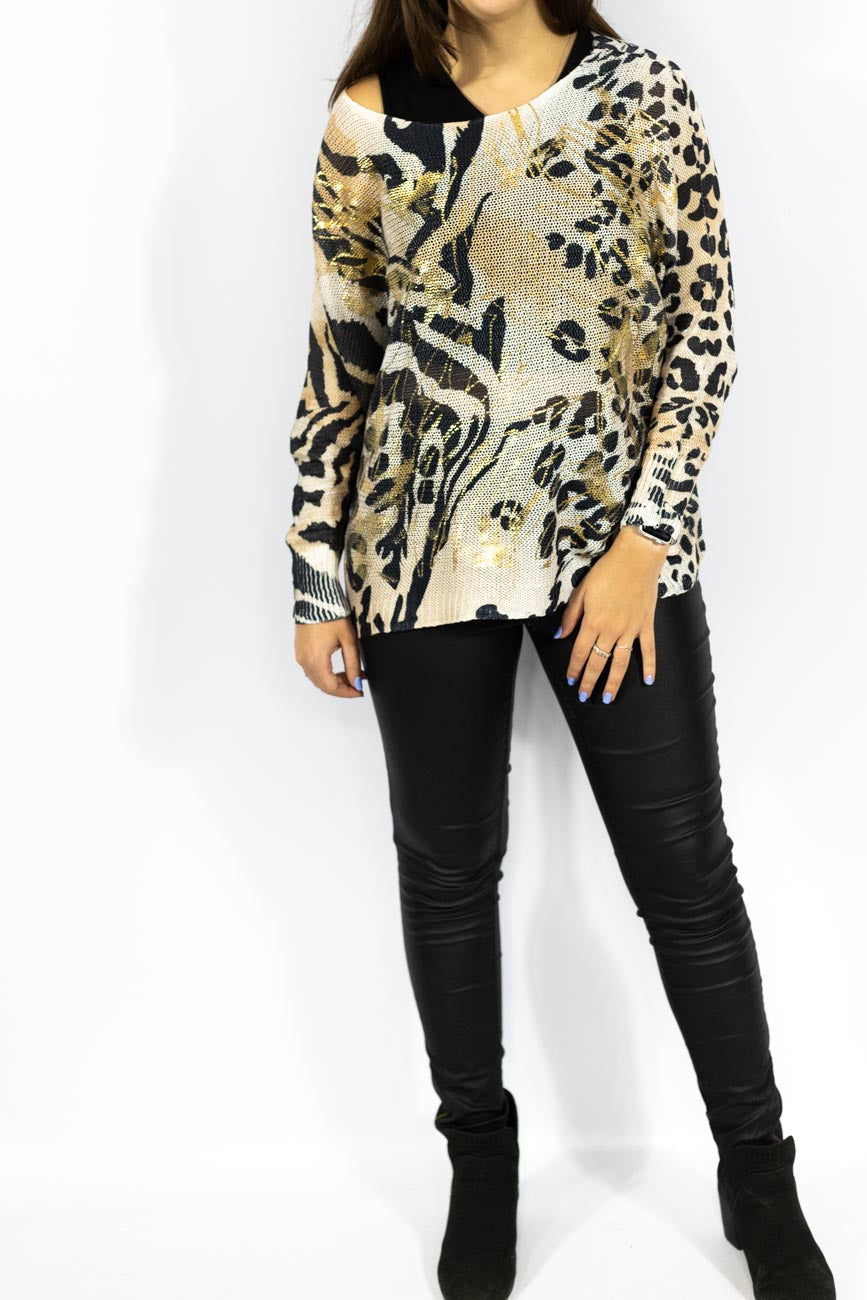 Golden Wild Viscose Knit