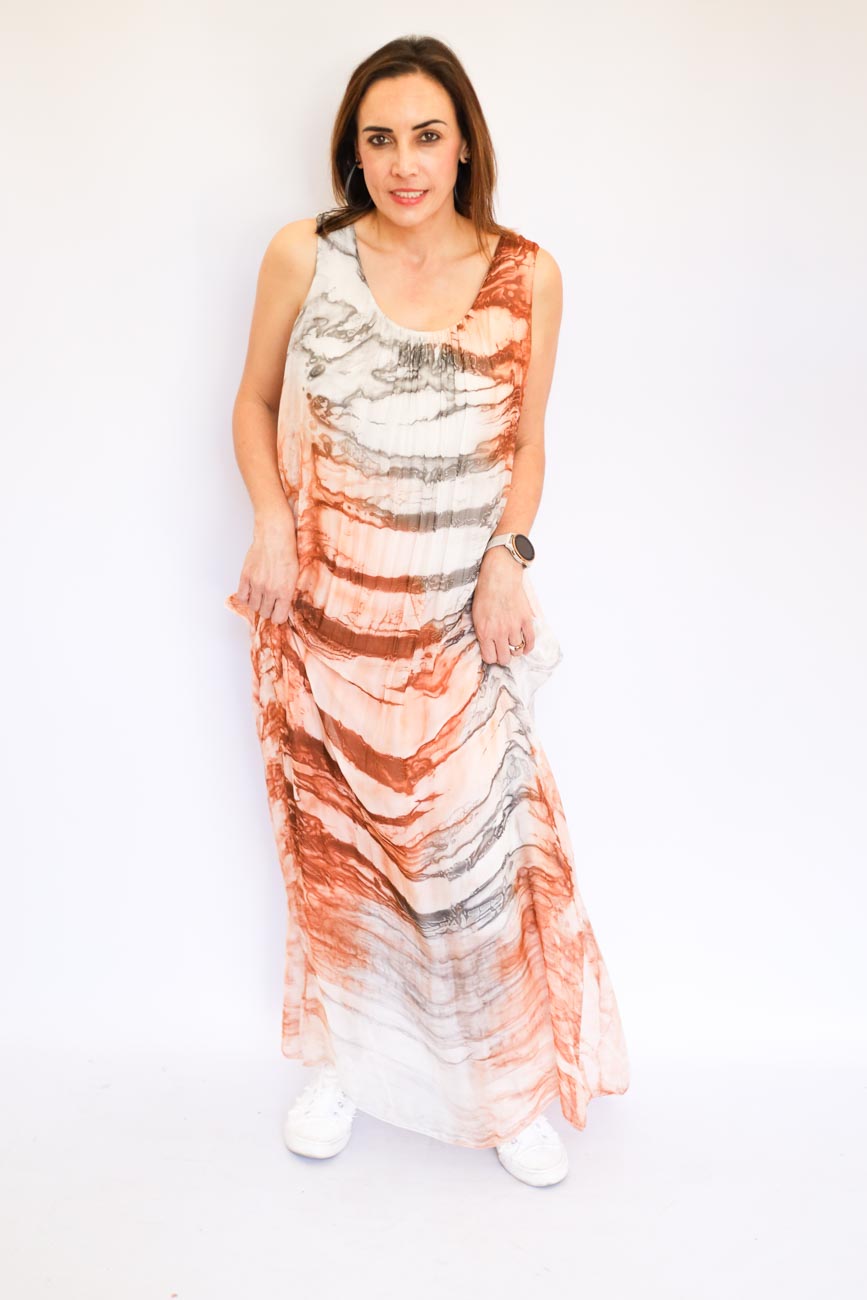 Tie-Dye Long Dress