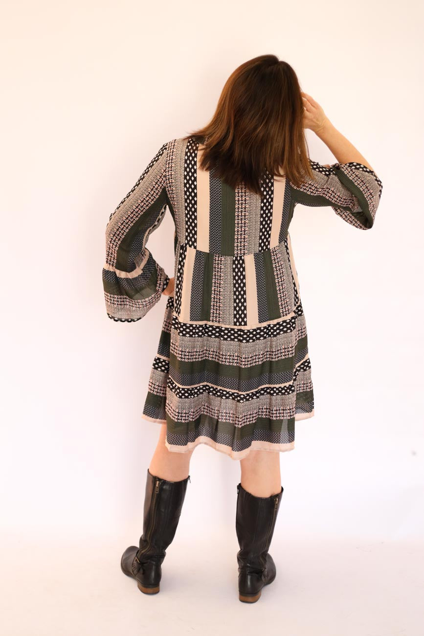Bell Sleeve Mini Dress