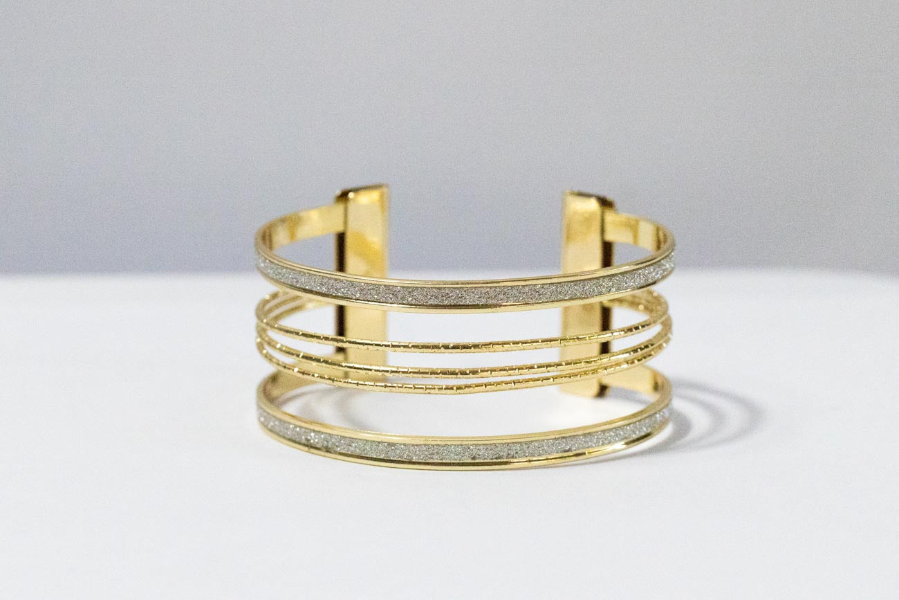 Diamond Glitter Cuff Bracelet