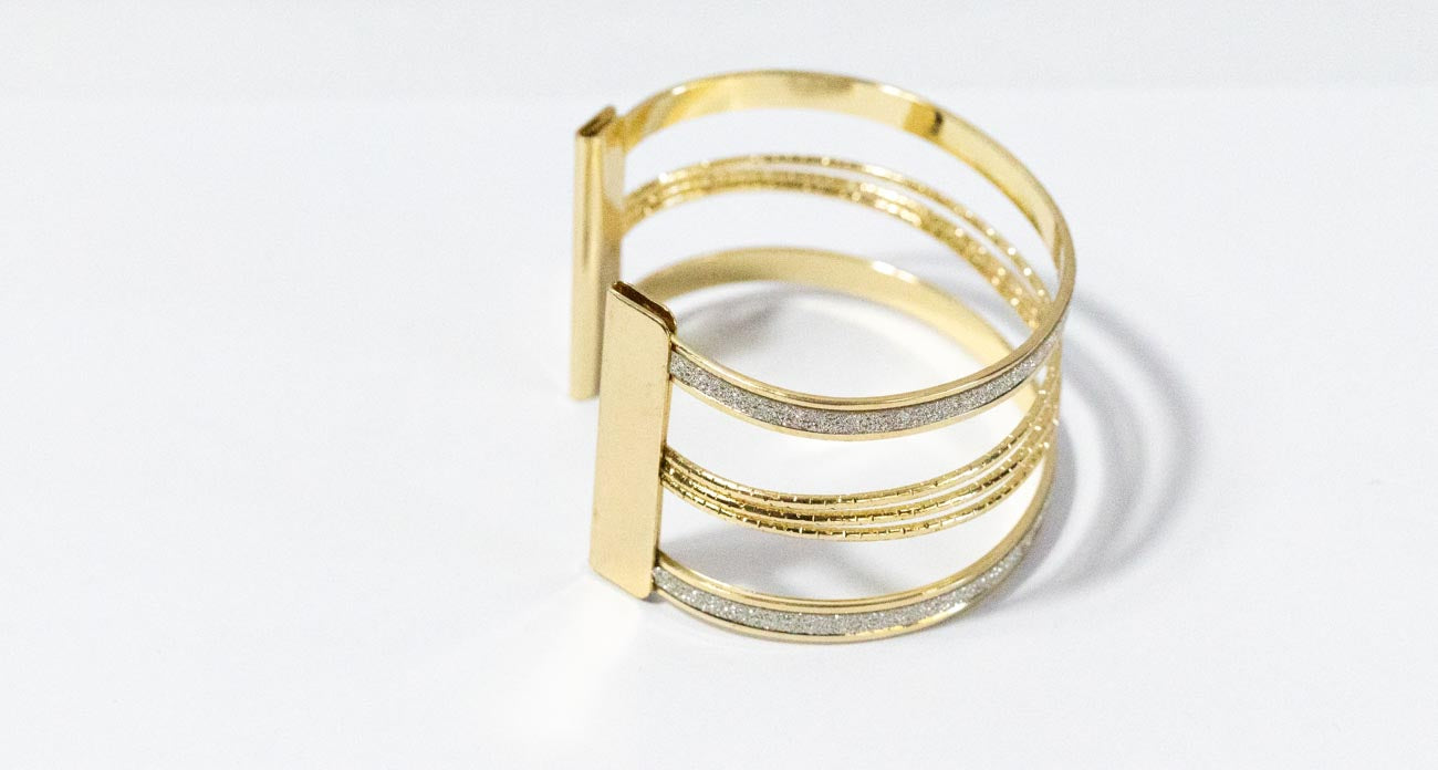 Diamond Glitter Cuff Bracelet