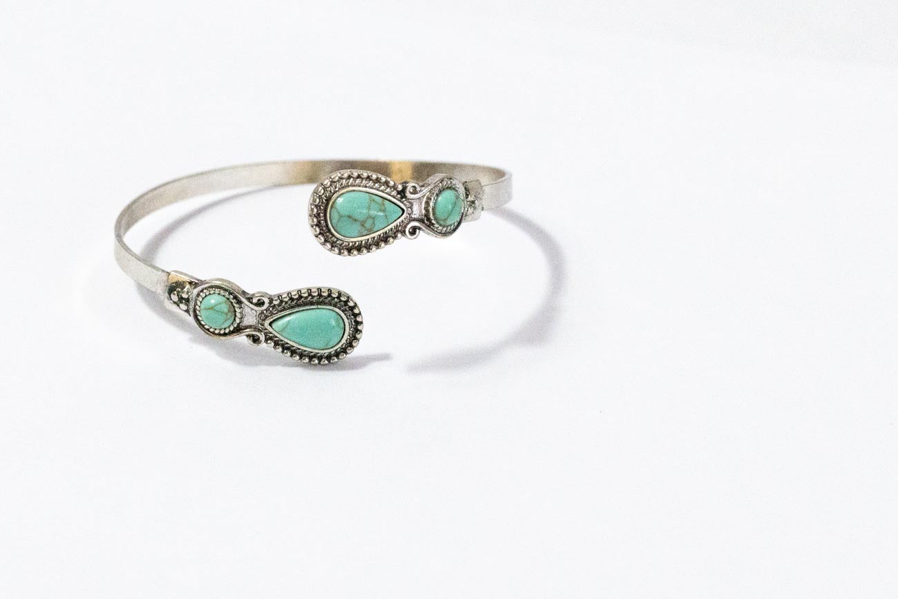 Turquoise Stones Cuff Bracelet