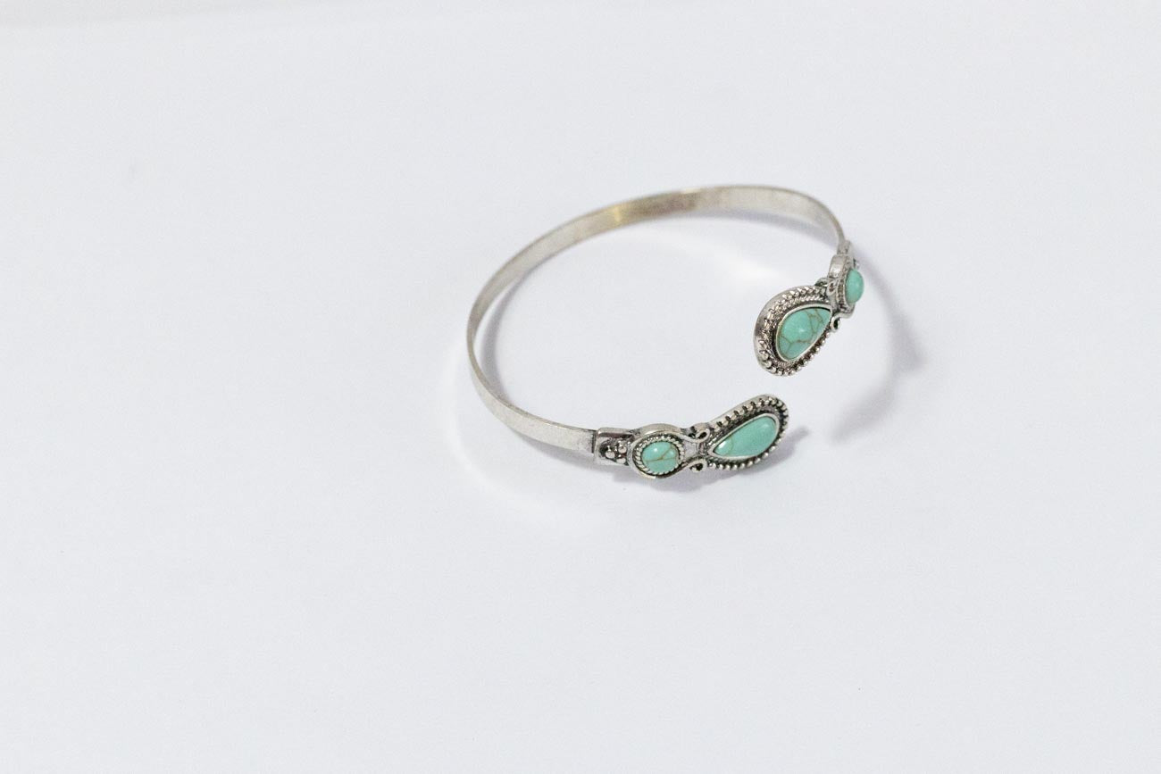 Turquoise Stones Cuff Bracelet