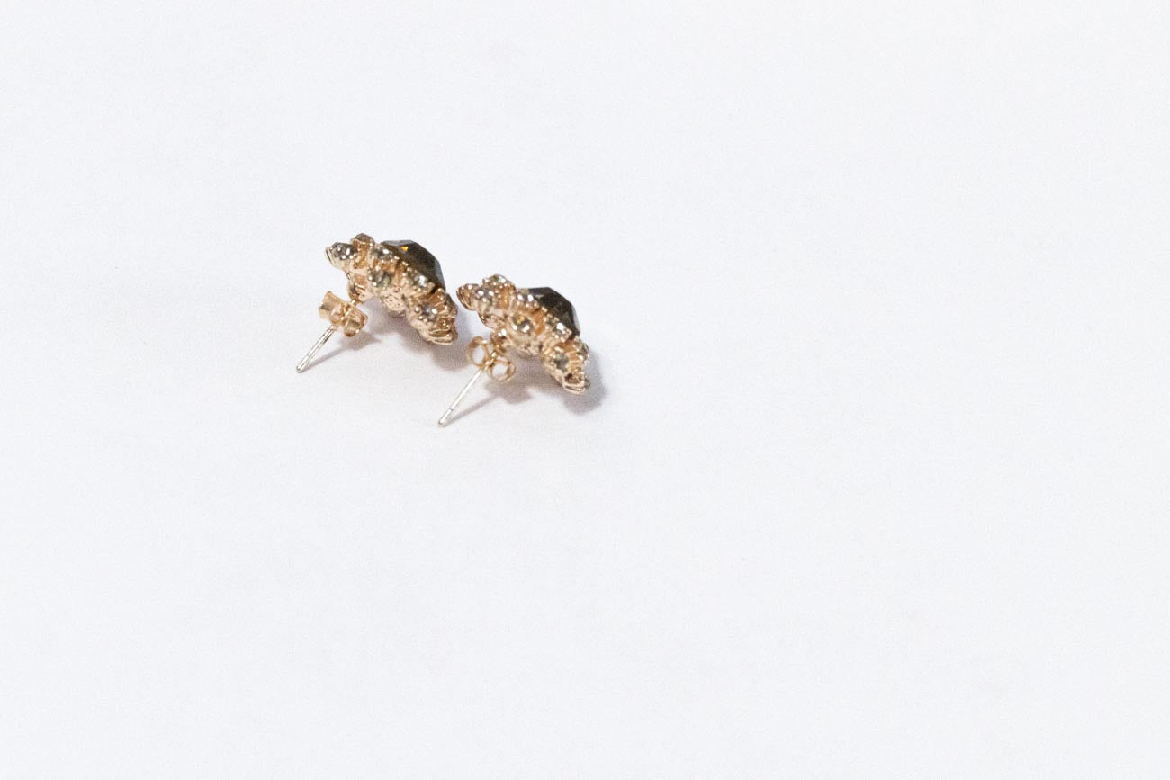 Crystal Cluster Stud Earrings