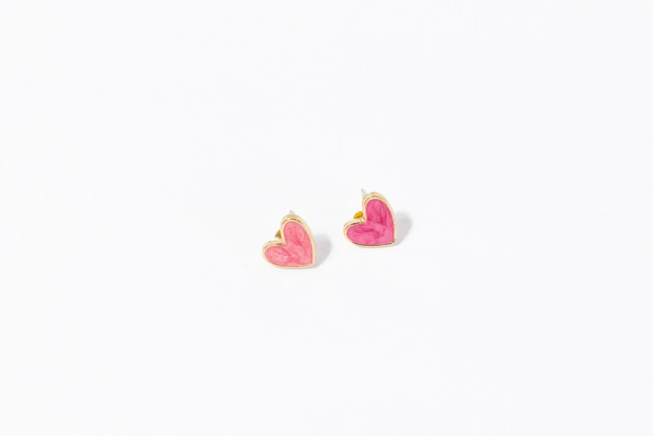 Heart Stud Earrings