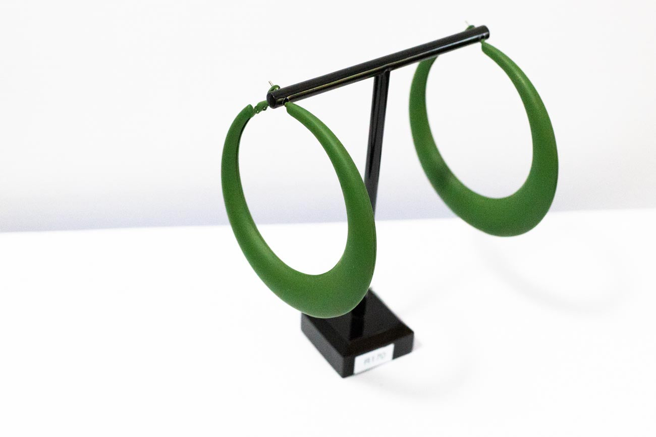 Sleek Crescent Hoop Earrings