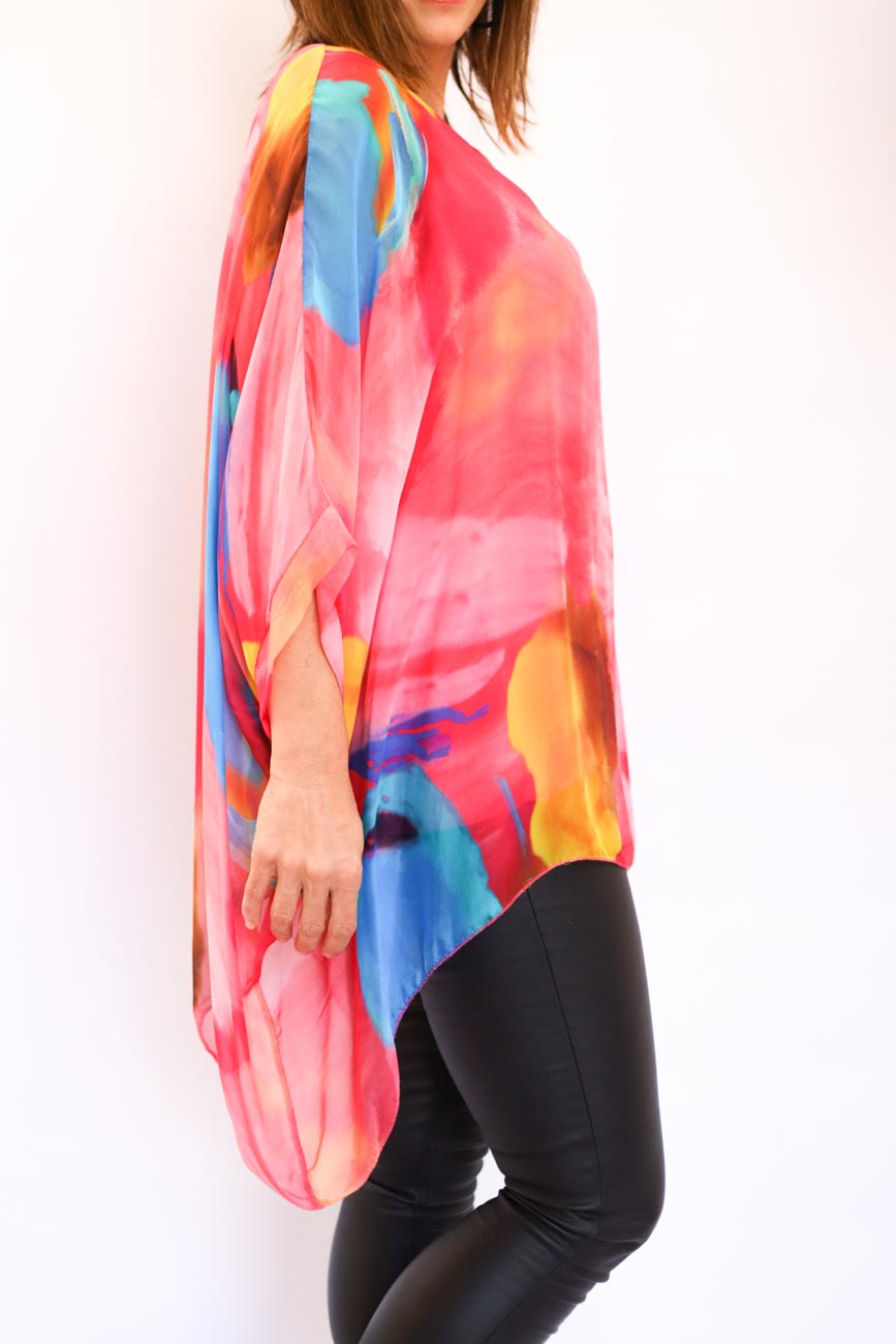 Relaxed Tunic Silk Blouse