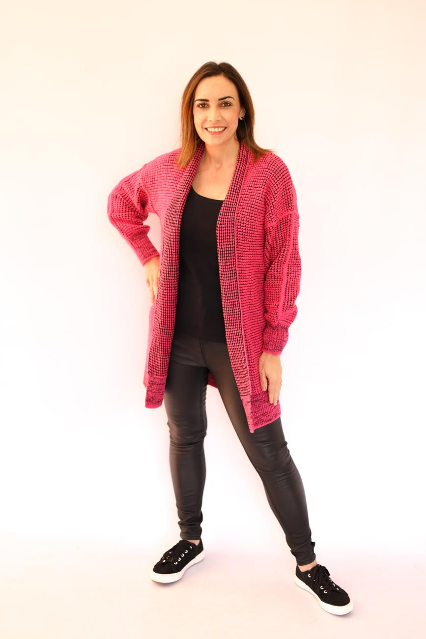 Chunky Knit Open-Front Cardigan