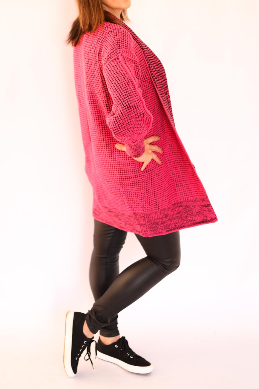 Chunky Knit Open-Front Cardigan