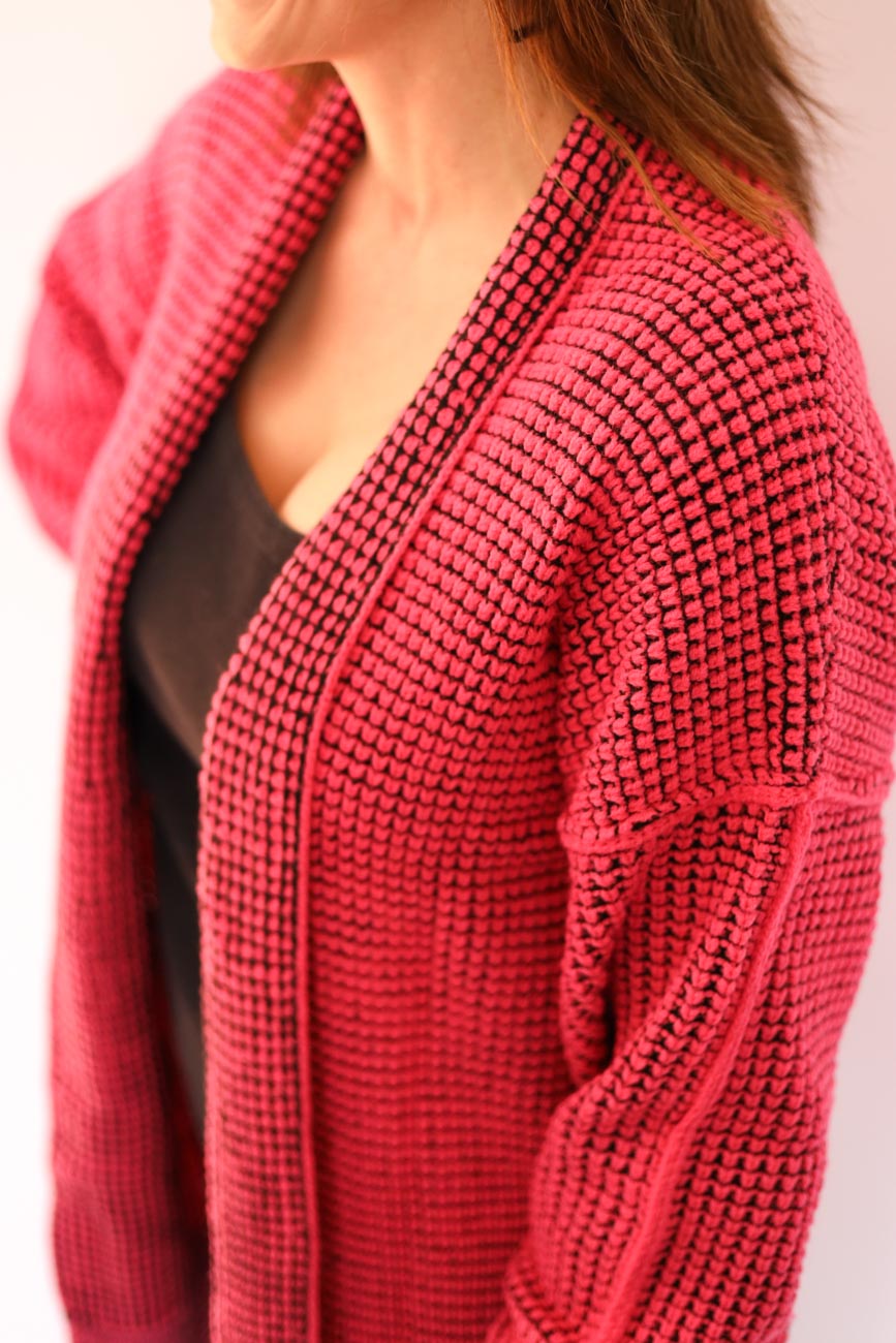 Chunky Knit Open-Front Cardigan