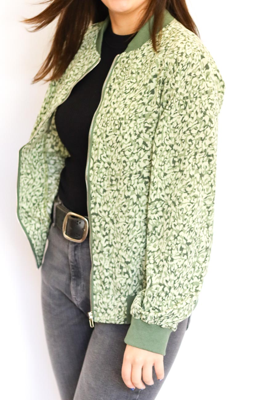 Floral Bomber Jacket