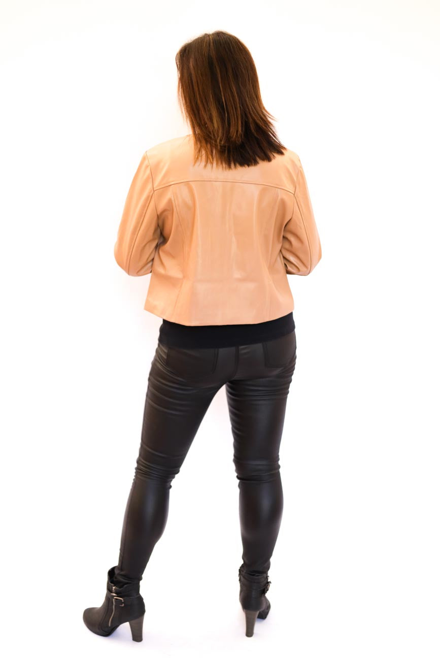 Faux-Leather Classic Jacket