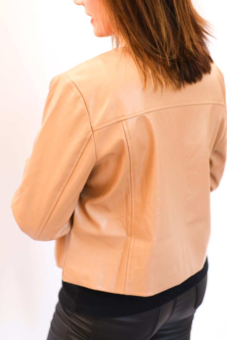 Faux-Leather Classic Jacket
