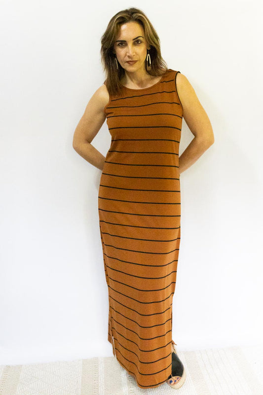 Black & Brown Sheath Dress