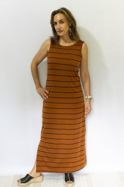 Black & Brown Sheath Dress