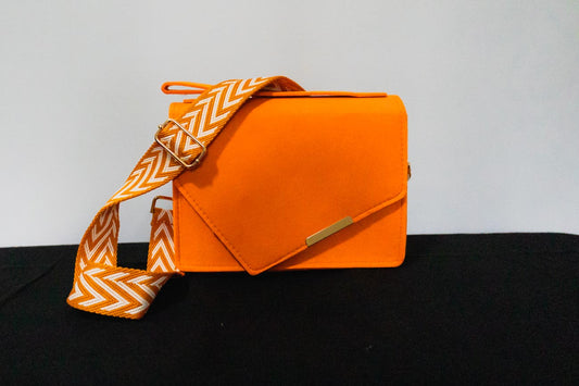 Orange-Felt Handbag