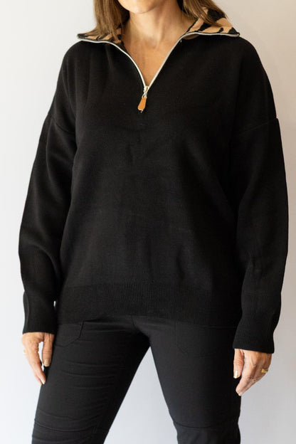 Black Knit Jumper
