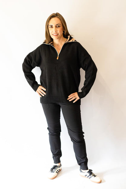 Black Knit Jumper