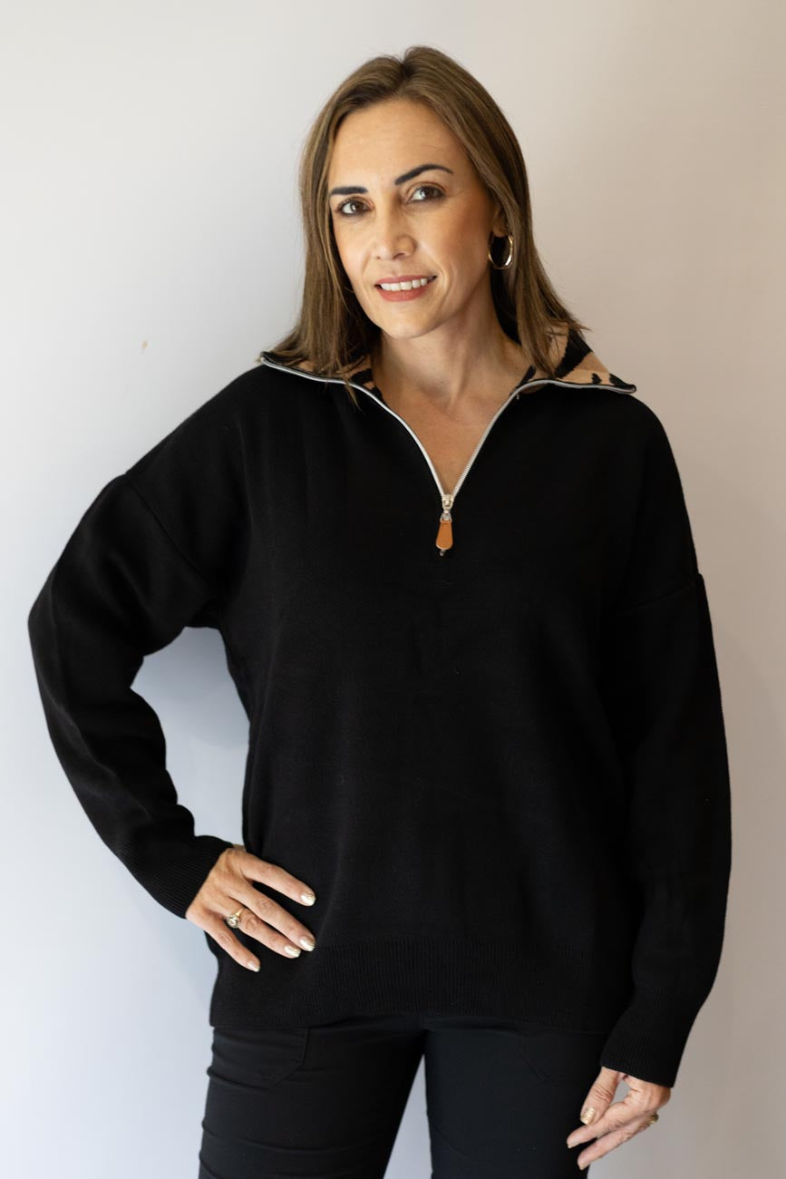 Black Knit Jumper