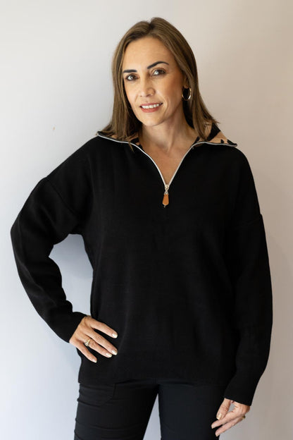 Black Knit Jumper