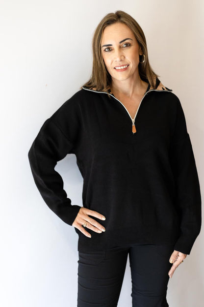 Black Knit Jumper
