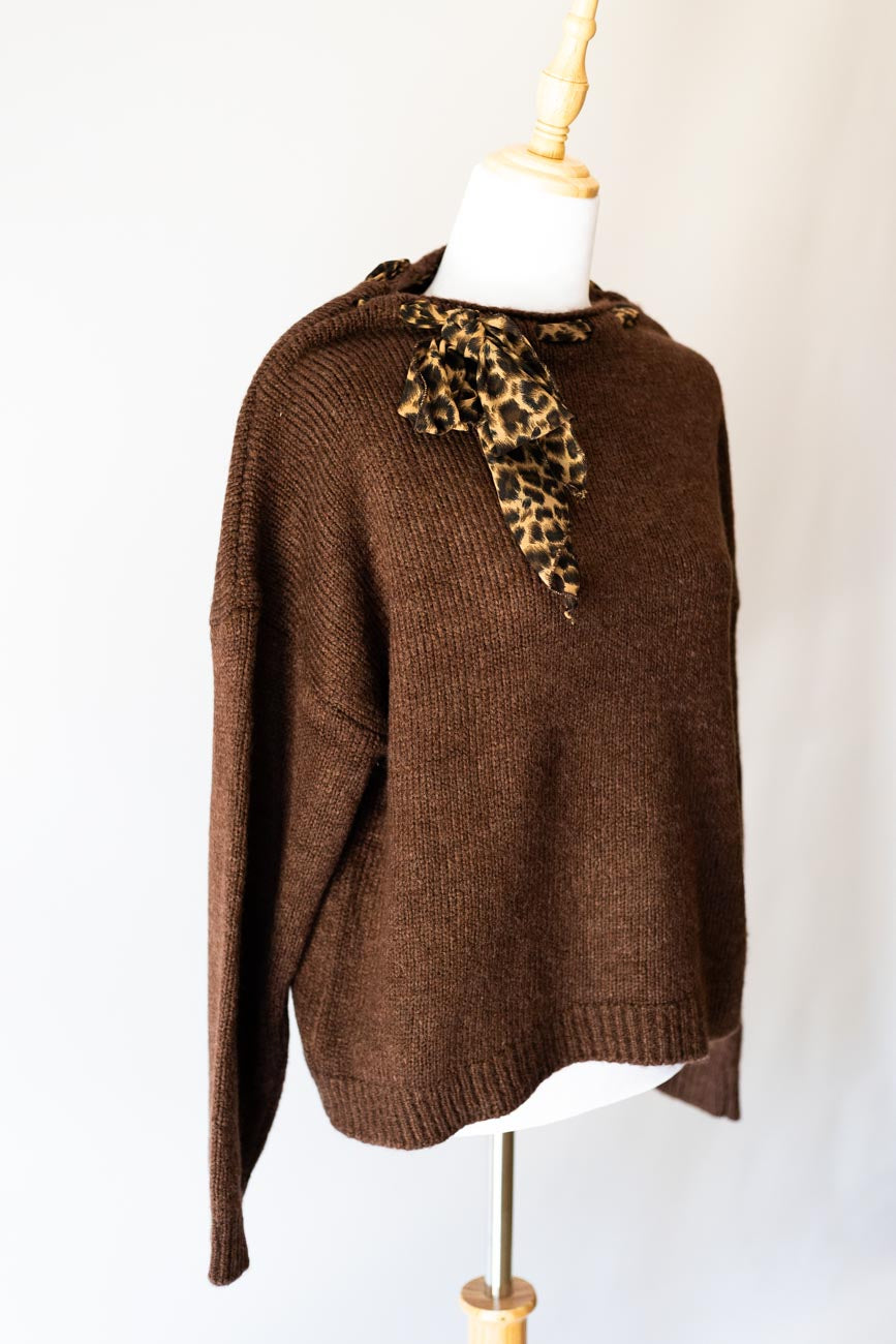 Leopard Tie Knit