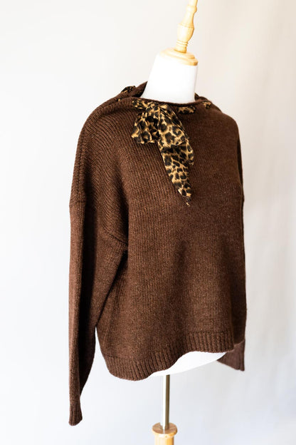 Leopard Tie Knit