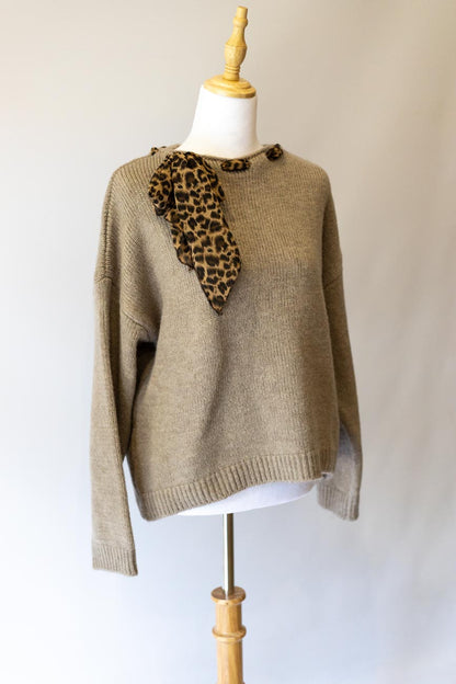 Leopard Tie Knit