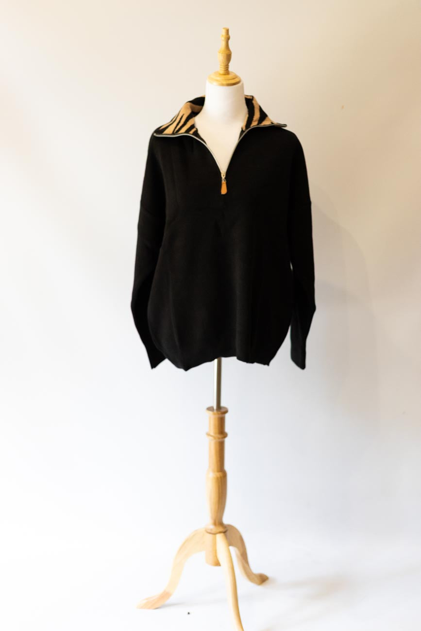 Black Knit Jumper