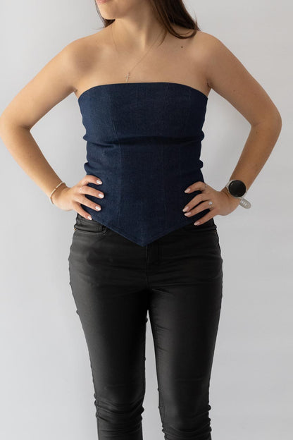 Denim Corset