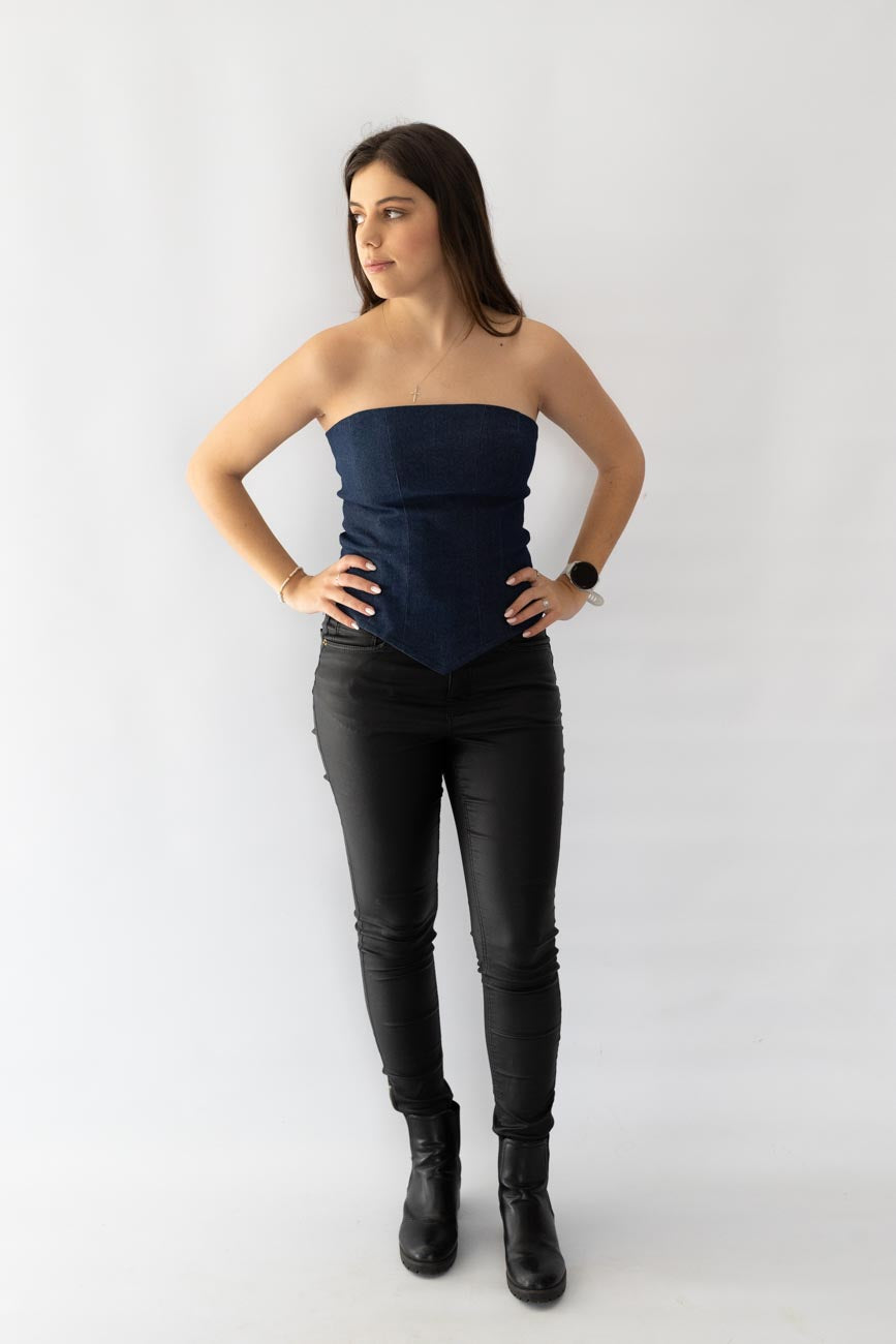 Denim Corset