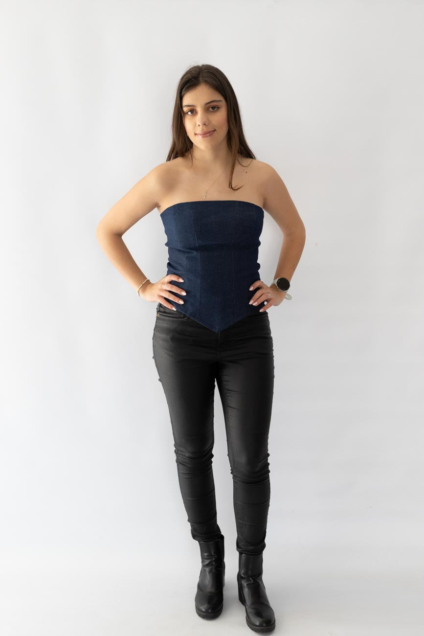 Denim Corset