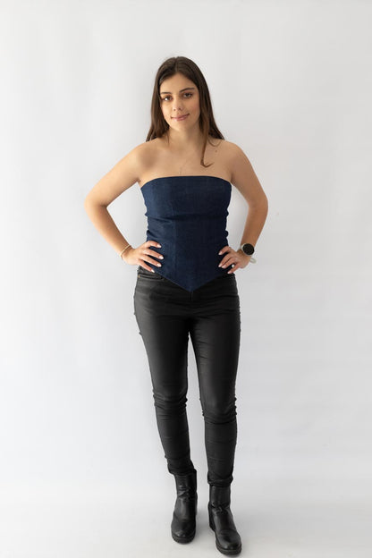 Denim Corset