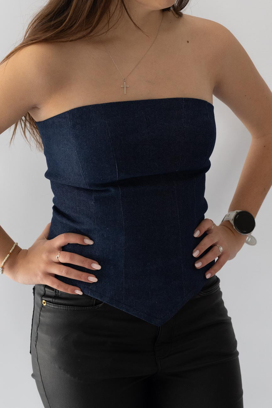 Denim Corset