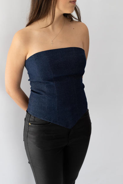 Denim Corset