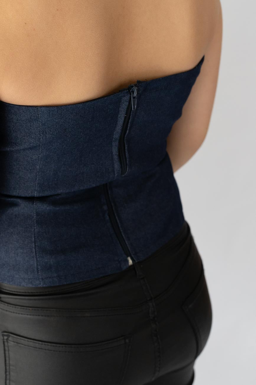 Denim Corset