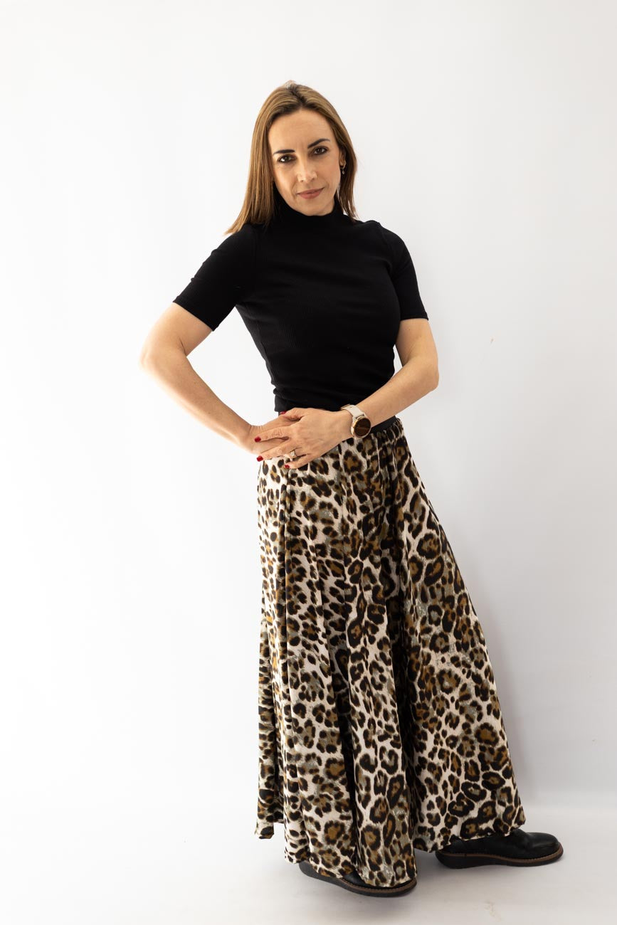 Leopard Luxe Maxi Skirt