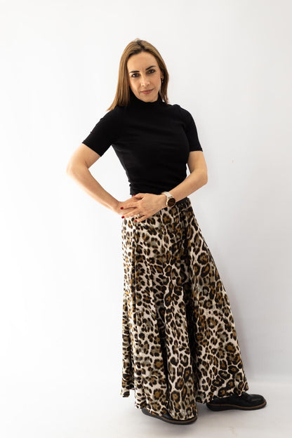Leopard Luxe Maxi Skirt