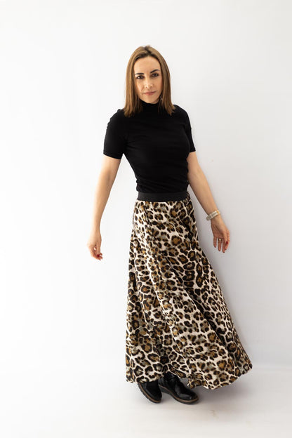 Leopard Luxe Maxi Skirt