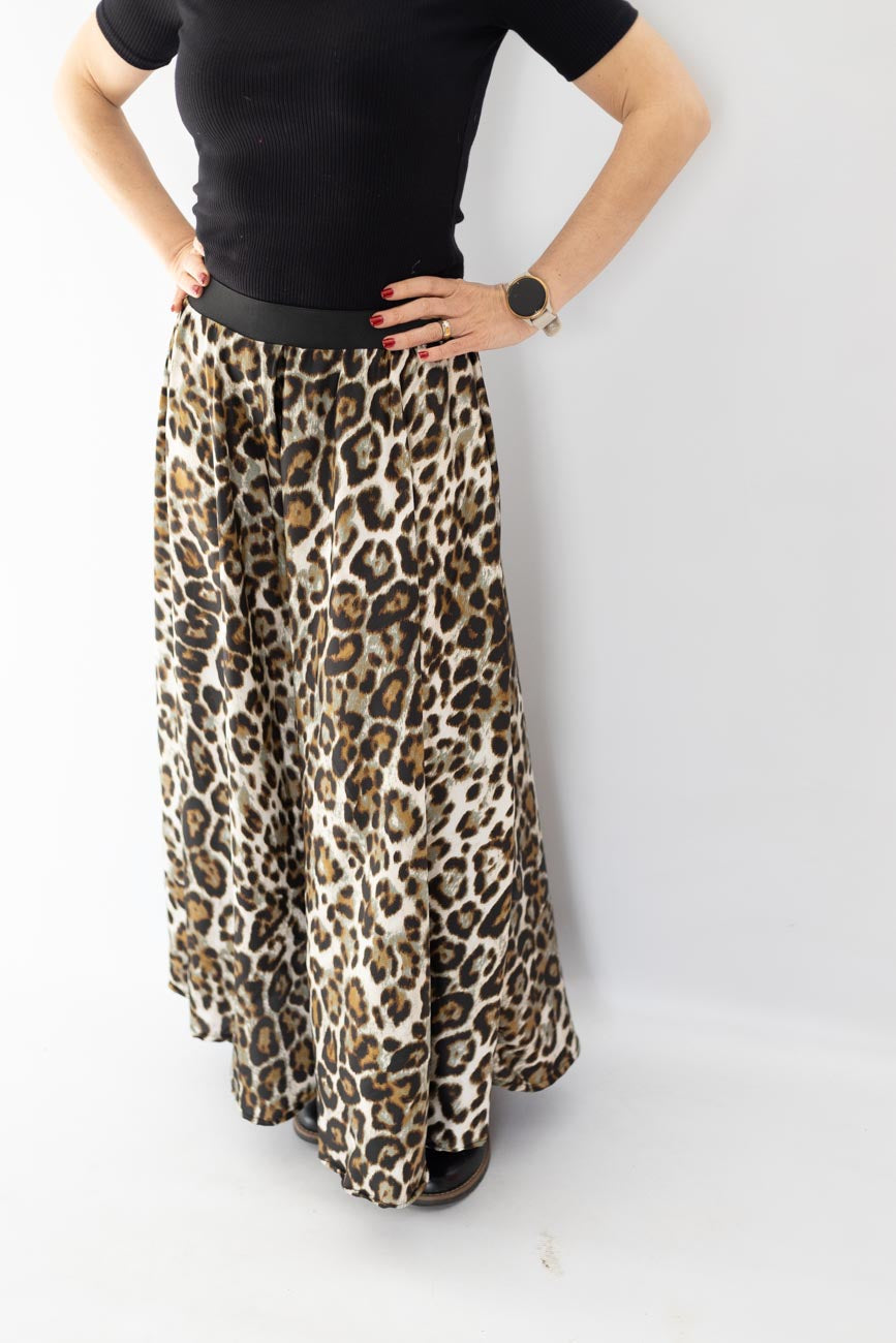 Leopard Luxe Maxi Skirt