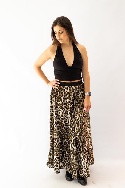 Leopard Luxe Maxi Skirt