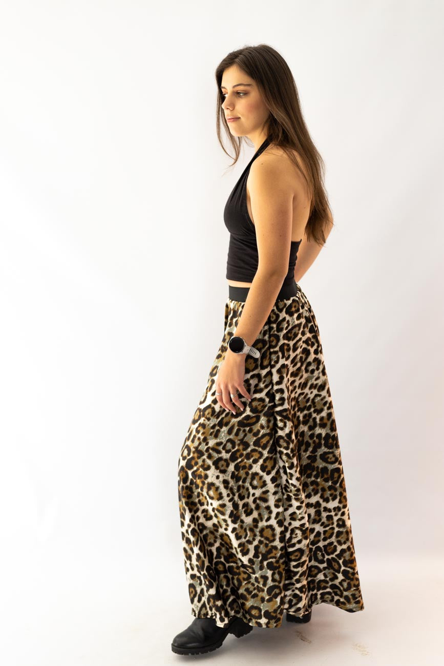 Leopard Luxe Maxi Skirt