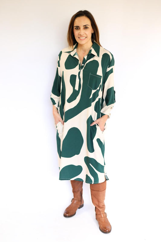 Mid-Length Shirt Dress