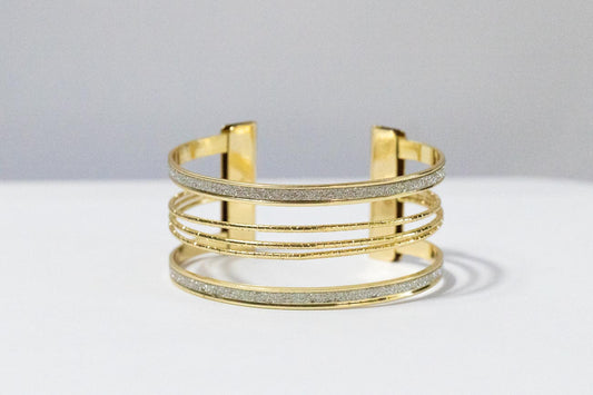 Diamond Glitter Cuff Bracelet