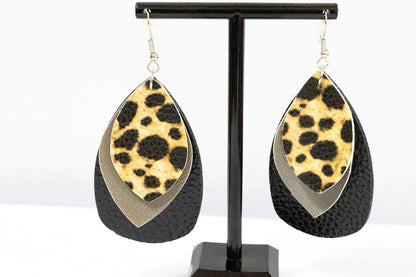 Leopard Layered Earrings