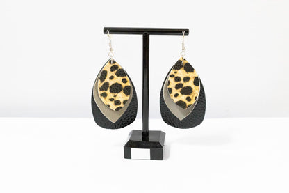 Leopard Layered Earrings
