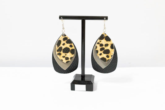 Leopard Layered Earrings